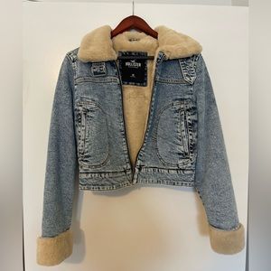 Hollister Sherpa Lined Denim Jacket